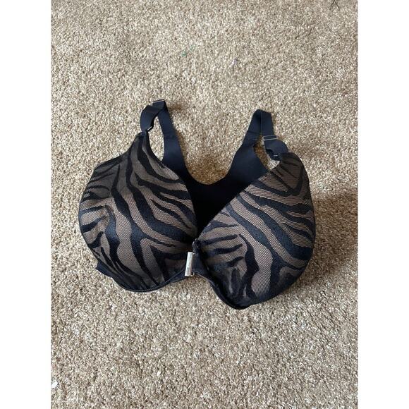 Soma Nadia bra black seamless back black nude 34DD front closure underwire - Picture 1 of 5